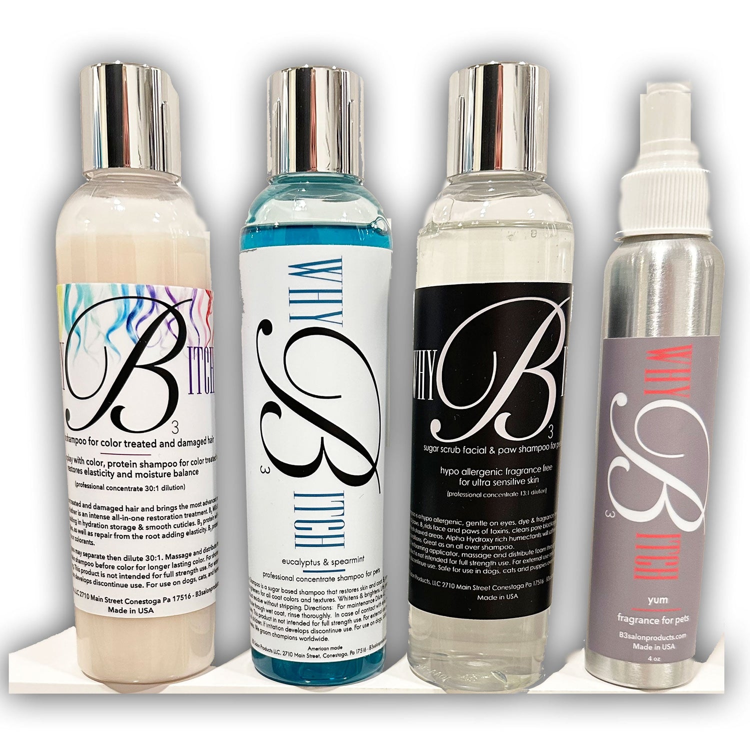 B3 Pet Shampoo 8 oz Bottles